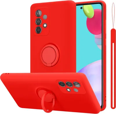 Image de Cadorabo Housse pour Samsung Galaxy A52 (4G / 5G) / A52s Housse de protection en rouge Housse de téléphone portable TPU Etui Case Cover