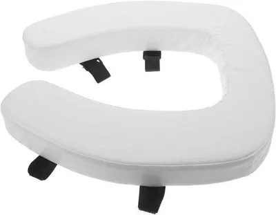 Produktbild von Famanu Toilettensitzkissen - Weiche Toilettenerhöhung - 37,5 x 34 cm - Weiß