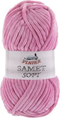 100g Strickgarn Samet Soft Chenille pink
