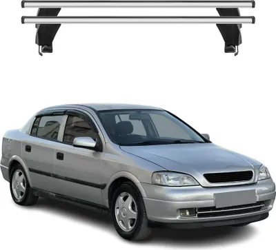 Image de Menabo Dachträger Grundtäger für Opel Astra G 1998-2004 50kg Alu Silber 2tlg