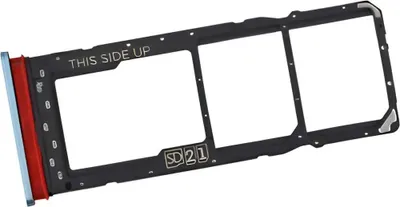 Produktbild von Ersatz Dual SIM-Kartenhalter für Motorola Moto E22 (XT2239-6), Blau
