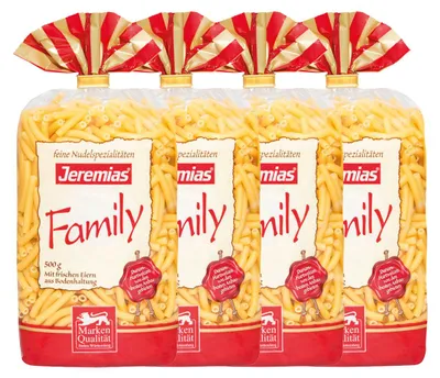 Image de Jeremias Makkronelli Family pâtes aux œufs frais 500g paquet de 4