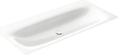 Immagine prodotto di KEUCO EDITION 11 ART lavabo à encastrer en acier émaillé, 1206x4x493mm, sans trou pour robinetterie, 32590511200, 32590511200