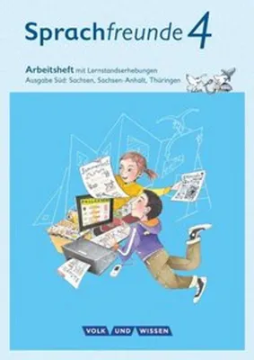 Obrázok produktu pre Sprachfreunde 4. Schuljahr - Ausgabe Süd (Sachsen, Sachsen-Anhalt, Thüringen) - Arbeitsheft in Schulausgangsschrift