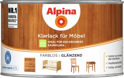 Produktbild von Alpina Klarlack für Möbel 300 ml glänzend