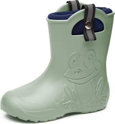 Produktbild von Ladeheid Kinder Federleichte Gummistiefel Thermo Fütterung Mädchen Jungen Rutschfest Regenstiefel Kinder Regenschuhe LA-CA-Frog245 (Gelb, 30/31 EU).
