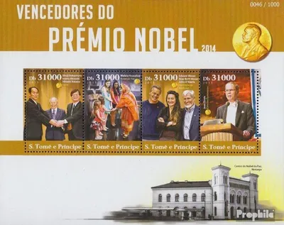 Produktbild von Briefmarken Sao Tome e Principe 2015 Mi 6273-6276 Kleinbogen (kompl. Ausgabe) postfrisch Nobelpreis
