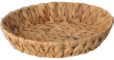 Produktbild von Runder Dekokorb 30x6cm Geflochten braun