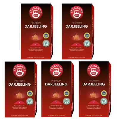 Immagine prodotto di Teiera Premium Darjeeling delicato tè nero fiorito 35g confezione da 5 pezzi