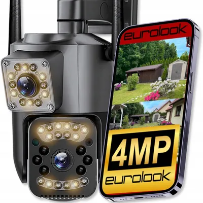 Produktbild von Eurolook V-44 Pro Dual-Lens 4MPX 2K WLAN IP-Kamera