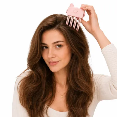 Produktbild von Kabellose beheizte Haarspange für mehr Volumen am Ansatz,elektrische Volumenbürste mit 2Temperaturstufen,Styling-Tool für feines & kräftiges Haar