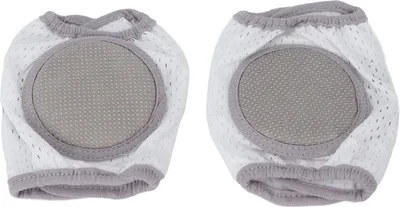 Produktbild von Baby-Krabbelpolster, weiche Baumwolle, elastisch, Unisex, verhindert Verrutschen, Knieschutz für Kleinkinder, Grau
