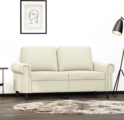 Productafbeelding van Maison Exclusive - Tweekapper sofa, crème kleur, 120 cm, fluweel