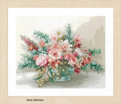 Produktbild von Lanarte Kreuzstichset "Blumenstrauß", Zählmuster