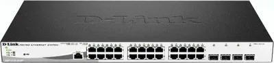 Immagine prodotto di D-Link Switch DGS-1210-28MP/E 24xGBit/4xSFP 19" Managed PoE (370W)