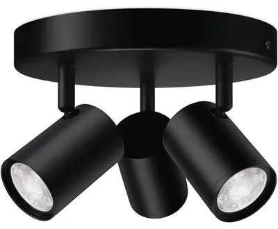 Image de Philips Wiz Colors 8719514554535 IMAGEO 3xGU10 3x5W/345lm 2200-6500K+RGB noir