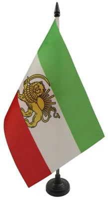 Produktbild von AZ FLAG Tischflagge Iran alt Ehemalige Persien 21x14 cm Kunststoffsockel