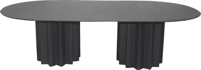 Produktbild von Couchtisch aus Metall - Schwarz - ZABANIA