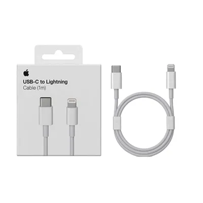 Image de Câble de données / d'alimentation USB-C / Lightning blanc de 1 m - Apple d'origine