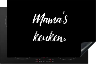 Produktbild von KitchenYeah© Herdabdeckplatte Mutters Küche - Zitate - Sprichwörter - Mutter - Kochen , 80x52cm, Küche Deko, Glaskeramikkochfeld Herdabdeckung, Abdeckplatte fùr Kochfeld