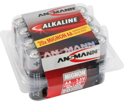 Produktbild von 20x ANSMANN Alkaline Batterie AA Mignon 1,5V - LR6 AM3 MN1500 (20 Stück)