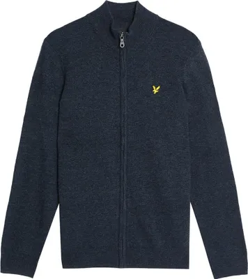 Obrázek produktu pro Lyle & Scott Kn2102vc Svetr s celoplošným zipem, modrý, velikost XL, pánský, modrý, velikost XL