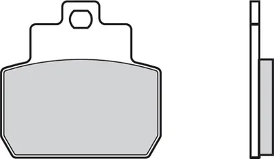 Obrázek produktu pro BREMBO CC 07061 Organické brzdové destičky pár