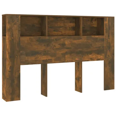 Obrázok produktu pre vidaXL Čelo postele s policami Údený dub 160x18,5x104,5 cm