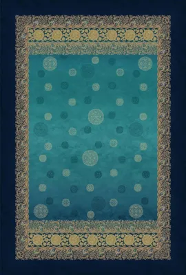 Obrázek produktu pro Bassetti bavlněný pléd PALLAVICINO barva BLU B1 velikost 155x220