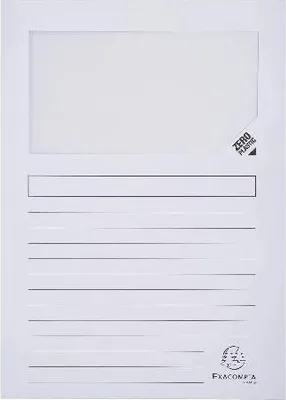 Image de Exacompta 4x Paquet de 100 chemises à fenetre Forever 22x31cm Blanc 50110E