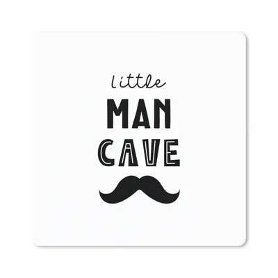 Produktbild von MuchoWow® Mauspad Mousepad Zitate - Kleine Männerhöhle - Sprichwörter - Jungen - Kind 20x20 cm - Mousepads - Maus Mat - Pad - Mausunterlage - Desk Mat - Bureauartikeln