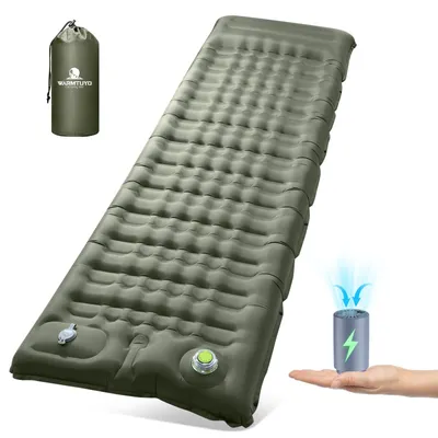 Productafbeelding van Zelfopblazend matras 12 cm, ultralicht, waterdicht met voetperspomp