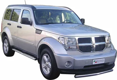 Zdjęcie produktu dla Progi boczne ze stali nierdzewnej do Dodge Nitro 2006-2011 srebrne