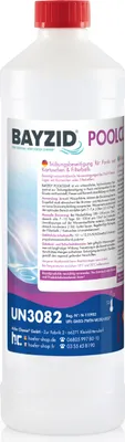 Produktbild von 1x1 L BAYZID® Poolclear Trübungsbeseitigung für Pool-Filter mit Kartuschen & Filterballs