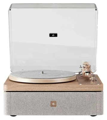 Image de Platine vinyle Crosley E100A en bois naturel et or clair