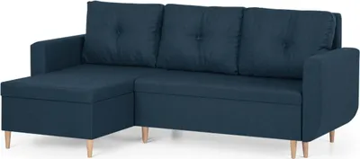Produktbild von DORO Ecksofa mit Schlaffunktion - Marineblau