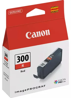 Image de Canon PFI-300 R - Rouge - Original - Réservoir d'encre - pour imagePROGRAF PRO-300