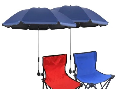 Obrázok produktu pre Slnečník na stoličku s klipom - 117 cm 50+ pre terasu a pláž