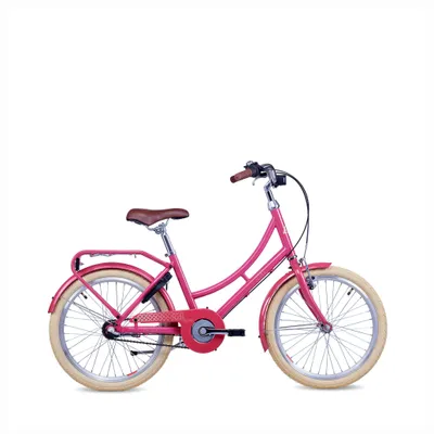 Produktbild von 20 Zoll Kinderfahrrad, 3-Gang, Mädchenfahrrad, S’COOL chiX classic, ab 6–9 Jahre, 115–130 cm, Braun