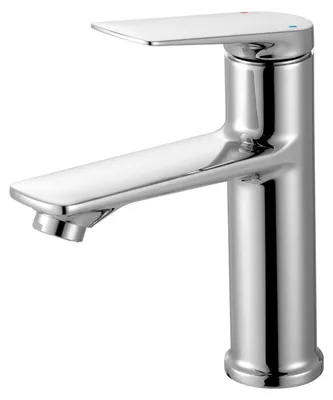 Zdjęcie produktu dla Bateria umywalkowa jednouchwytowa, chromowana, do wysokiego ciśnienia, wysokość wylewki: 104 mm