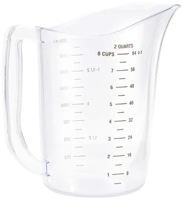 Messbecher 2 L, 15 x 21,5 cm, Polycarbonat, Weiß