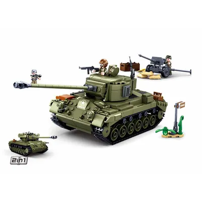 Image de Sluban Army - Medium Tank Groen - 742dlg.