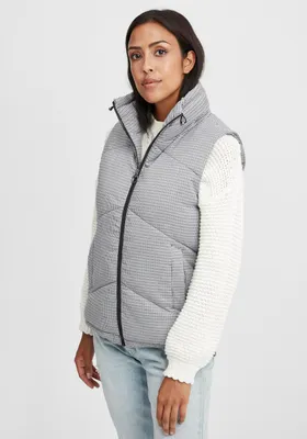 Produktbild von OXMO OXNennja Damen Weste Steppweste Outdoor Weste mit Stehkragen