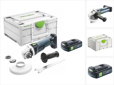 Produktbild von Festool AGC 18-125 EB-Basic Akku Winkelschleifer 18 V 125 mm Brushless + 1x Akku 3,0 Ah + Systainer - ohne Ladegerät