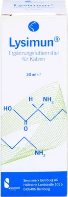 Produktbild von Lysimun Ergänzungsfuttermittel für Katzen, 30 ml Lösung