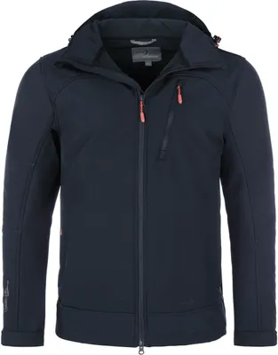 Produktbild von Blue Wave Herren Softshelljacke Bent - Outdoor-Jacke Übergangsjacke Jacke mit abnehmbarer Kapuze in Marine Größe S