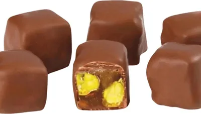 Produktbild von Türkische Süßware mit Granatapfel-Pistazien-Schokolade 500g