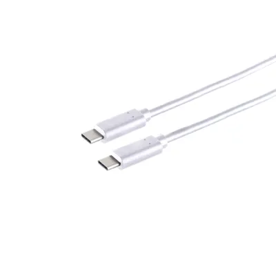 Produktbild von USB Kabel 3.2 USB Typ C Stecker auf USB Typ C Stecker, Gen 2x2 weiß, 0,25m