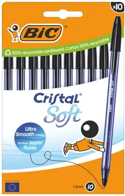 Produktbild von BIC 516358, Stick-Kugelschreiber, Schwarz, 10 Stück(e)