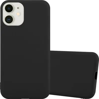 Produktbild von Cadorabo Hülle für Apple iPhone 12 MINI Schutzhülle in Schwarz Handyhülle TPU Silikon Etui Case Cover